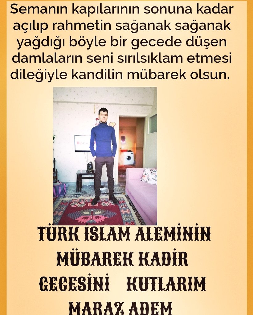 AdemTorlak9's tweet photo. Semanın kapılarının sonuna kadar açılıp rahmetin sağanak sağanak yağdığı böyle bir gecede düşen damlaların seni sırılsıklam etmesi dileğiyle kandilin mübarek olsun https://t.co/AJtHUDuChe