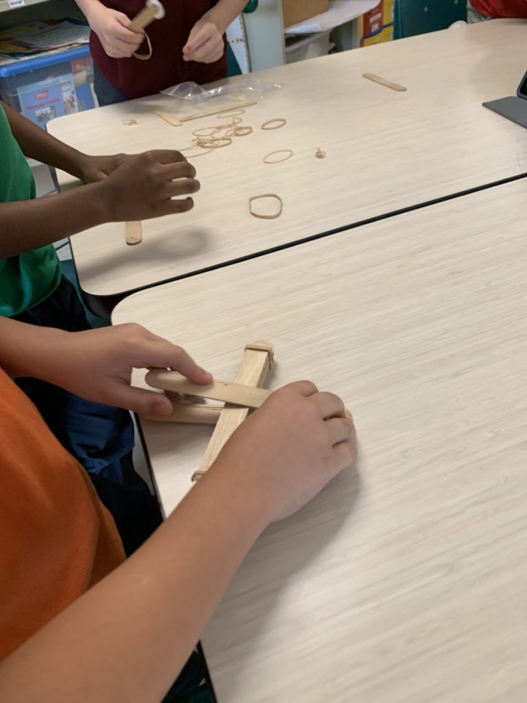 vblessington's tweet photo. Research. Design. Test. Improve. Future engineers having fun with catapults. @MeadowParkEl #secondgradestem #meadowparkstem https://t.co/DEmFF43mL1