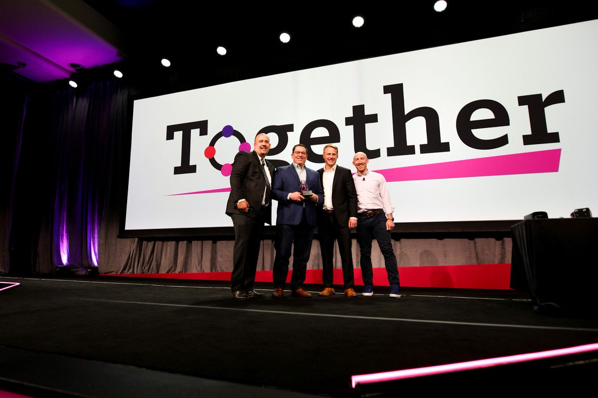 We are honored to be the recipient of the <a href="/InsightEnt/">Insight Enterprises</a>  Digital Innovation client award! Second from left is our team member, Jeff Siekman, receiving the award on behalf of <a href="/SunriseRaaS/">Sunrise Technology</a> and Kroger. #InsightEvolve20 #SunriseRaaS