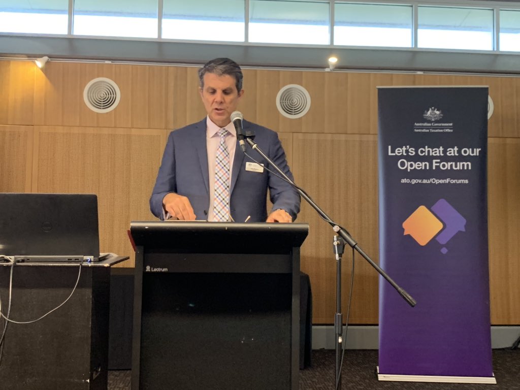 amandagascoigne's tweet photo. Around 150 tax professionals hear to listen and “chat” at the @ato_gov_au’s Open Forum today in Newcastle #openforums #letschat #levelplayingfield #contemporarypractice #thebalancedfirm https://t.co/pemtBJ9BG7