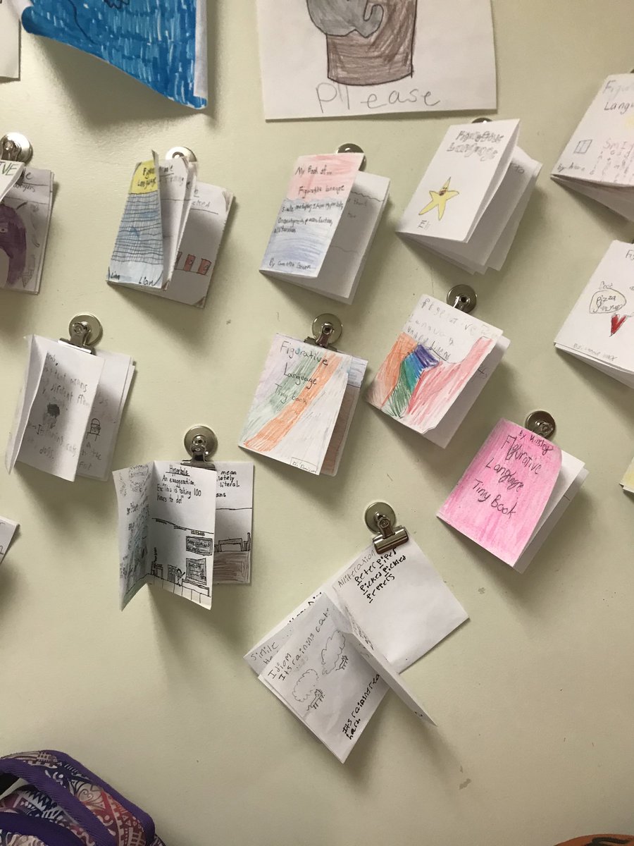 kristen_hepburn's tweet photo. 5th graders didn’t an amazing job on their figurative language mini books! ⁦@phipps5th⁩ ⁦@MrsKehoeGRES⁩ ⁦@GRESDragons⁩ ⁦@MelissaTReams⁩ ⁦@srburnham326⁩ https://t.co/OoxlbQ66e5