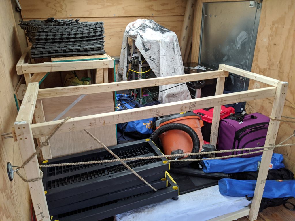 All packed up and ready to roll. 🚚 In a few hours we'll be in Dayton for the #MiamiValleyFRC regional! #omgrobots #InfiniteRecharge