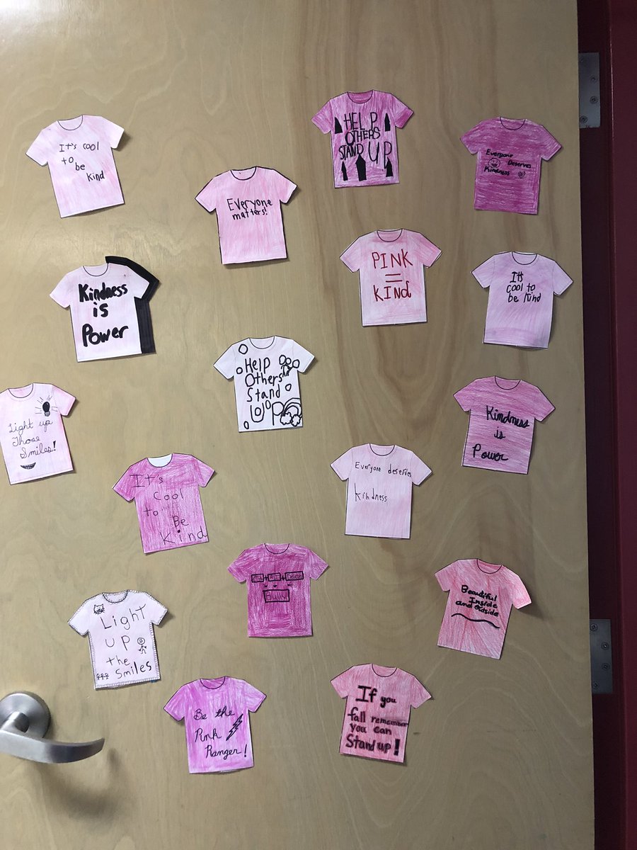 MarwayneSchool's tweet photo. Some Pink Shirt Day “feels”.  #PinkShirtDay2020 #BeKind https://t.co/DI1soFLM5R