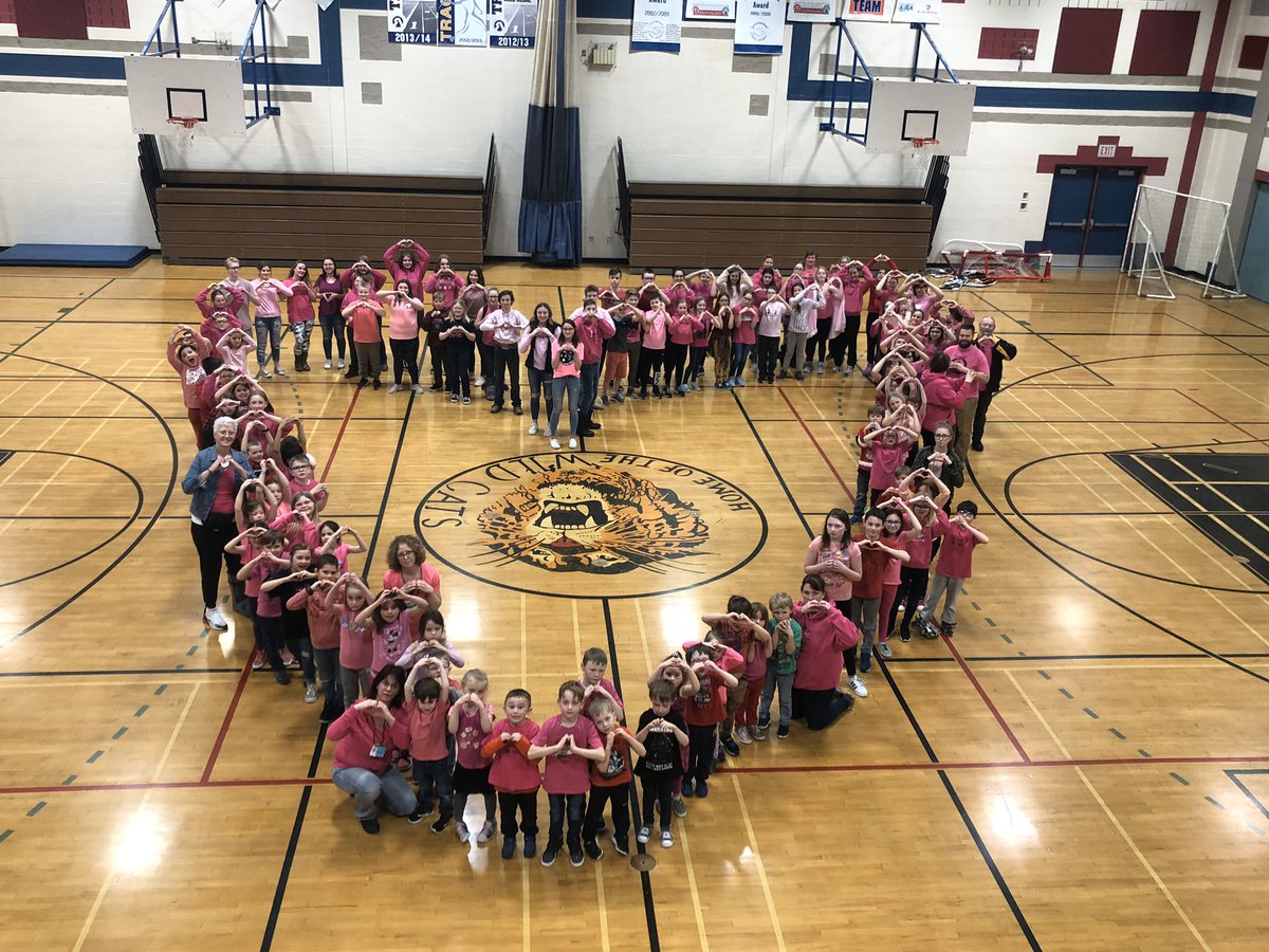 MarwayneSchool's tweet photo. Some Pink Shirt Day “feels”.  #PinkShirtDay2020 #BeKind https://t.co/DI1soFLM5R