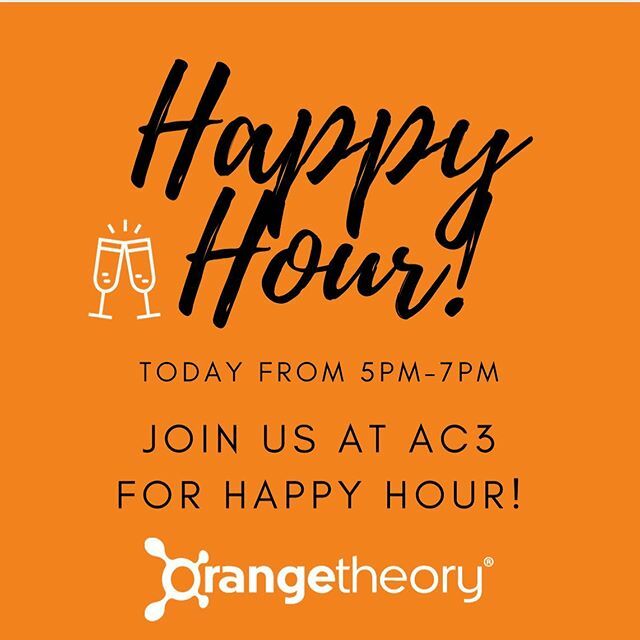 Don’t get HAPPY HOUR today!!🍊🤩
We will be at AC3 from 5pm-7pm so come join us and hangout with fellow members and staff members!!
.
.
#orangetheoryfitness #OTF #palmdesert #OTFpalmdesert #splats #splats #splatpoints #EPOC #happyhour #transformation #… ift.tt/2vm1gal