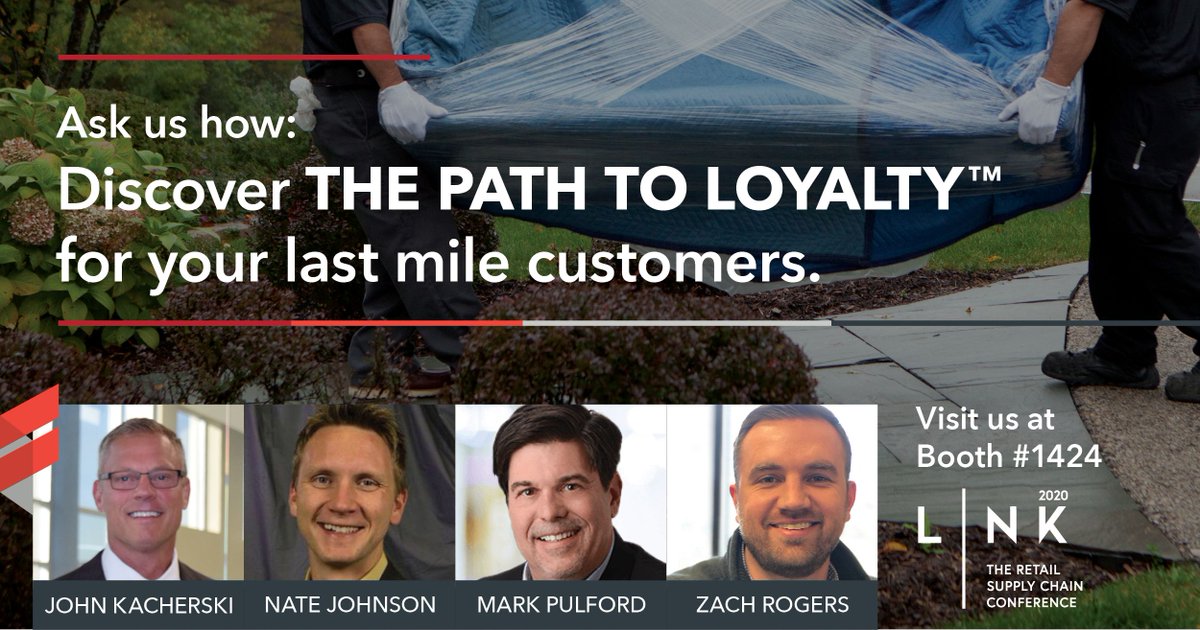 Don’t miss out on the opportunity to consult with one of our last mile experts at #LINK2020. What are your supply chain challenges? We’re ready to tackle them at booth # 1424 

#RILALINK #retail <a href="/RILAtweets/">RILA</a>