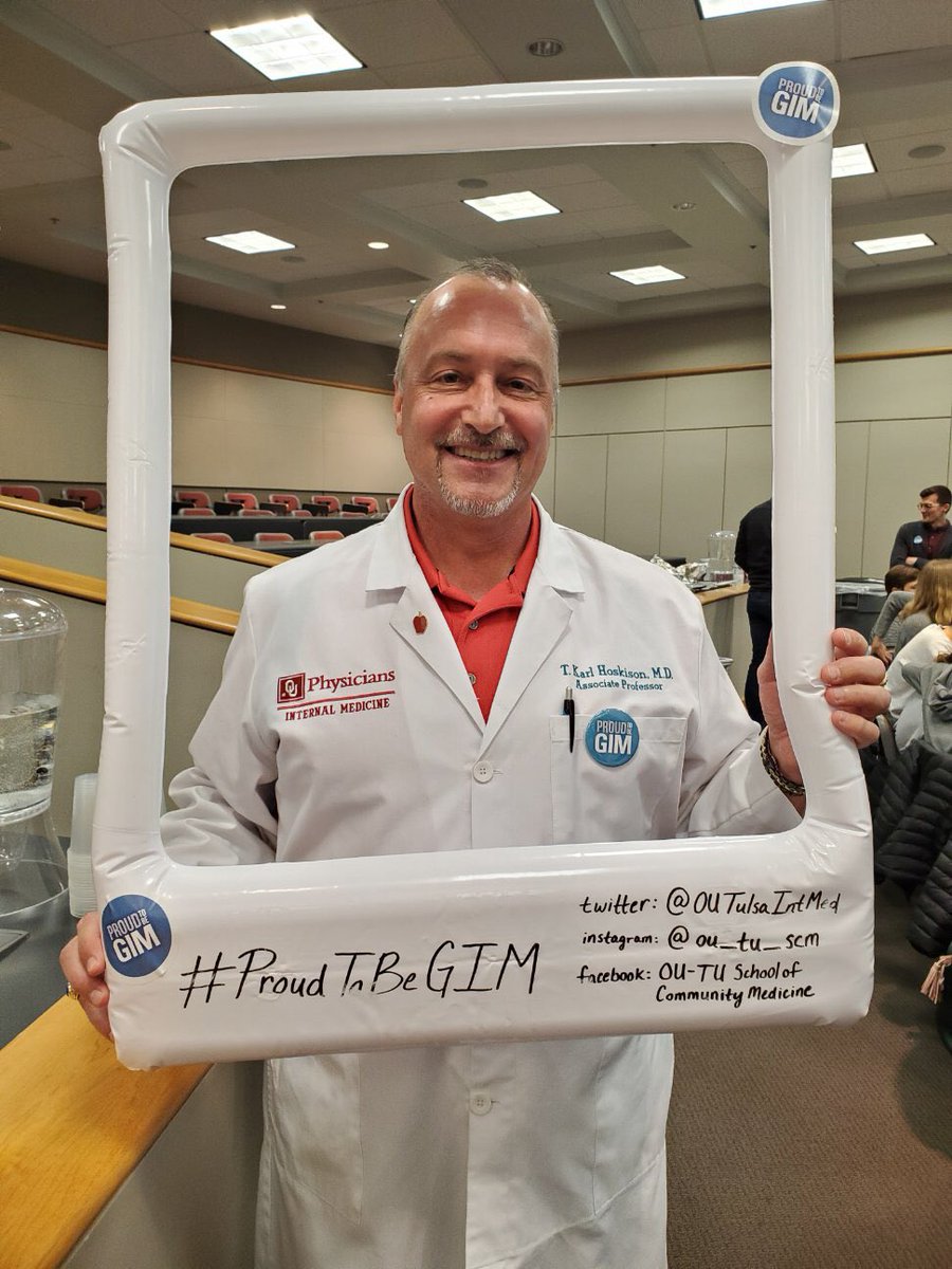 Dr. Karl Hoskison’s keynote this Monday on the historical figures in medicine was not to be missed! Part of OU Tulsa’s celebration of #ProudtobeGIM