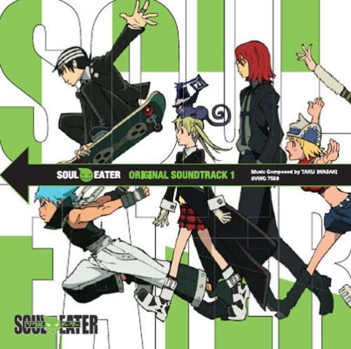 SOUL EATER ORIGINAL SOUNDTRACK — Taku Iwasaki et al.Again, Taku Iwasaki seamlessly blends completely different genres. If Gurren Lagann's is "epic," Soul Eater's is "cool." His experimentation is so interesting. Tons of hip-hop and rock but also classical horror to even glitch.