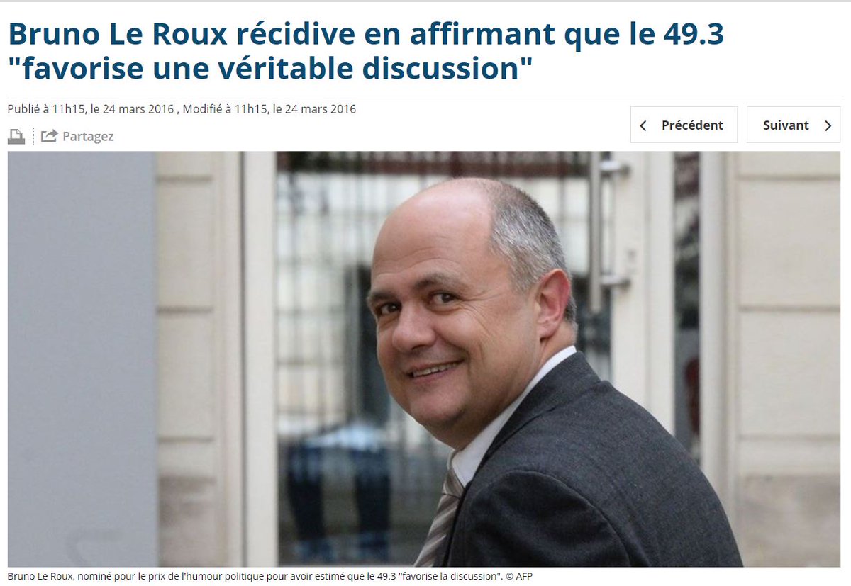 @languenoire Le 49.3 qui favoriserait le débat ça vient de #BrunoLeRoux (aka Bruno le Relou) qui avait le profil pour être macroniste. Aussi nul qu'intellectuellement malhonnête.
#reformedesretraites #Macron #LREM @EnModeMacaron @DecerebreLREM @LalobaRose @tropical_boy
twitter.com/languenoire/st…