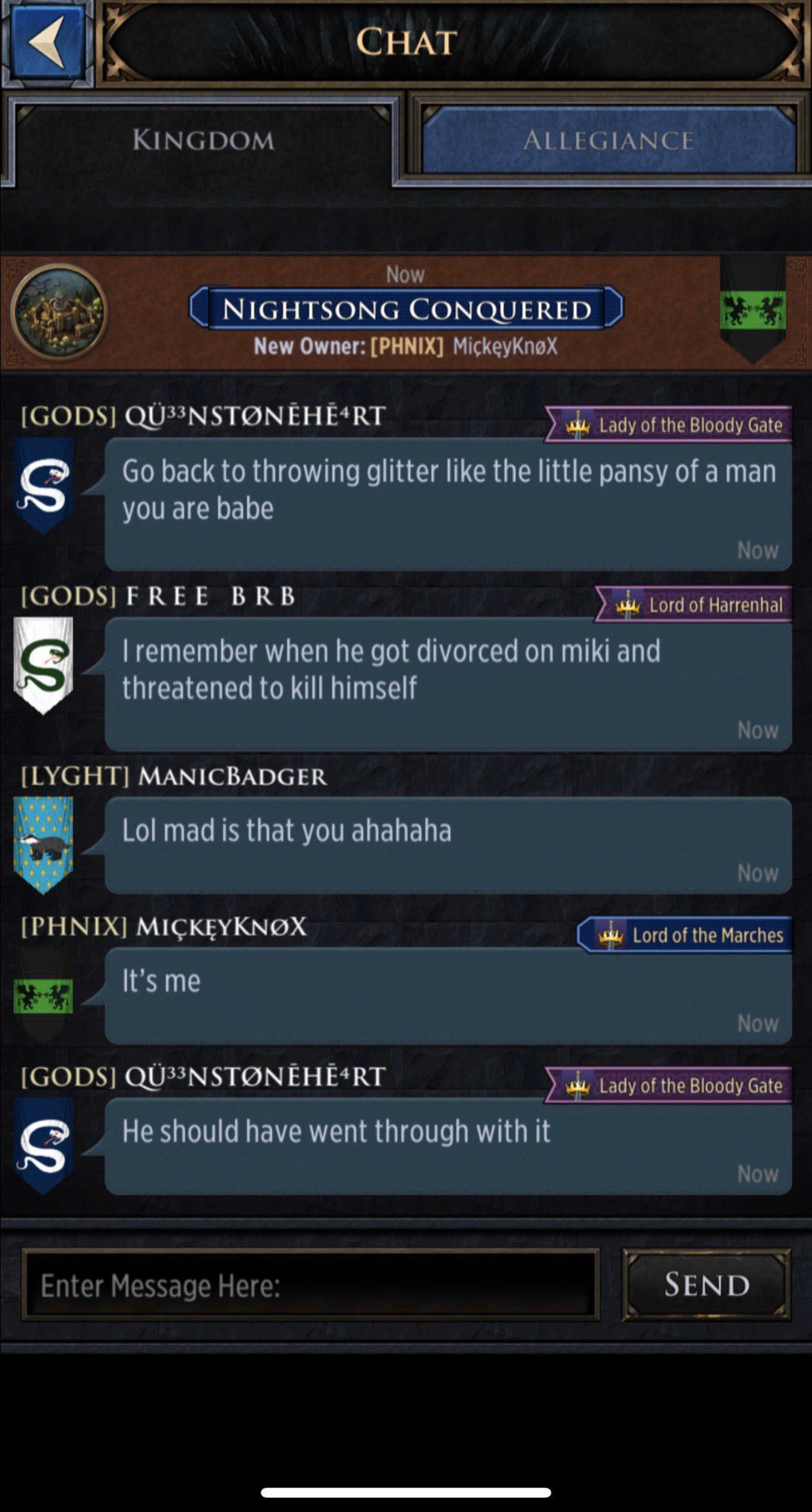 Game Of Thrones Conquest Thomthom0311 Wbgames Hi Thom If You Haven T Already Please Submit A Support Ticket In Game By Tapping On The Comment And Hitting The Report Message Button If