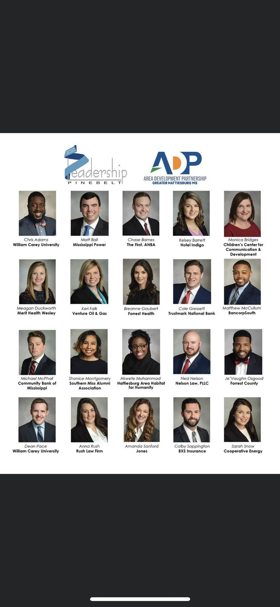 Congrats to the 2020 Leadership Pinebelt class!