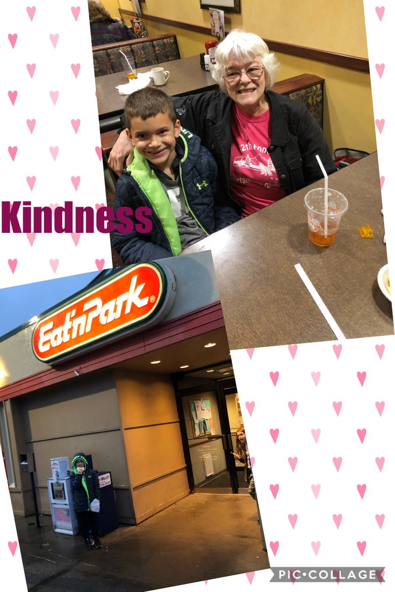 DenylleP's tweet photo. ⁦⁦@RinggoldSouth⁩ Thank you Mrs. McPherson for the kindness challenge of saying hello to 5 new people today and smile!  This guy made some new friends at Eat and Park.This is his new friend Mary!So excited to do this! ⁦@DawnRMcPherson⁩ #kindnesscountsatringgold https://t.co/bkUCYMj4Cb