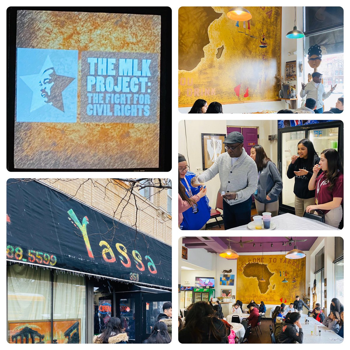 Thank you <a href="/DuSableMuseum/">DuSable Black History Museum and Education Center</a> for welcoming our students today and providing us with some powerful enrichment. writerstheatre.org/the-mlk-projec… Thank you <a href="/BlueApArch/">Ms. Mullen</a>, NEIU, and <a href="/JSMFC/">MortonFreshmanCenter</a> Tapestry for your collaboration! #Yassa 🇸🇳 😋#MortonPride #OrgulloMorton