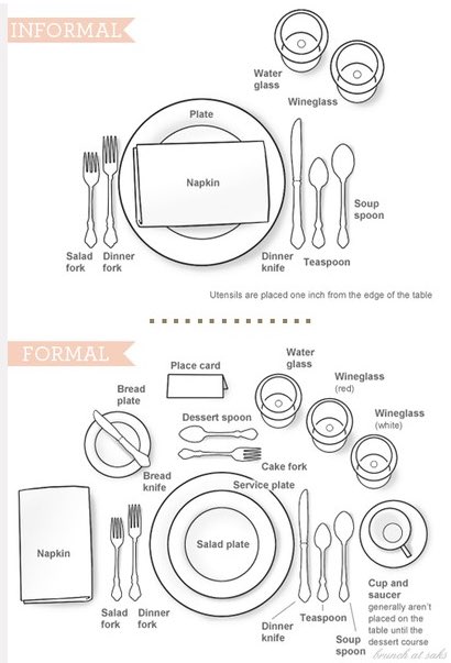 #Formal and #Informal #Place #settings