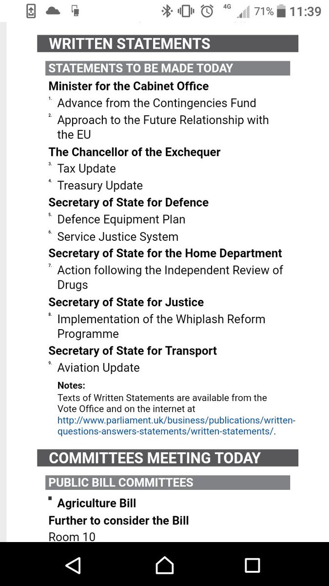 Confirmed: Parliamentary business for Thursday shows justice minister will make statement on whiplash reforms.