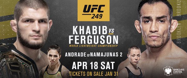 DamonMartin's tweet image. #UFC249 press conference next week in Las Vegas with @TeamKhabib and @TonyFergusonXT in attendance. 6pm ET at T-Mobile Arena. Free and open to the public