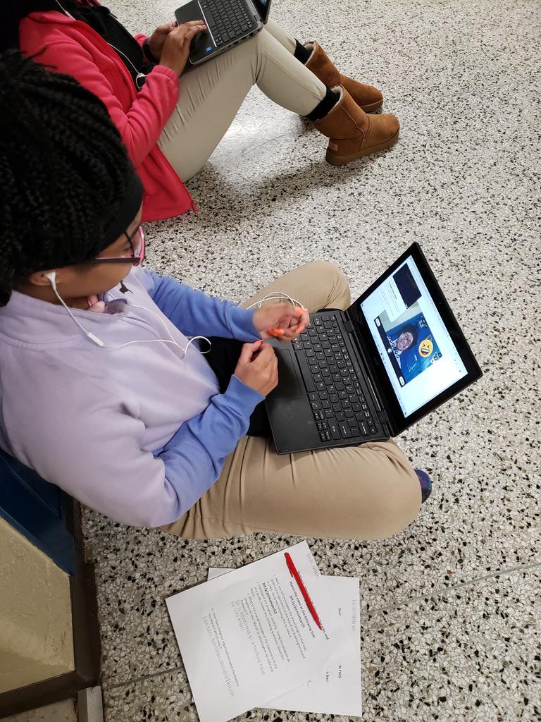 BeckyNipper's tweet photo. Using @Flipgrid as a center rotation for our civil rights gallery walk today! One student feels she should pursue her true calling as a motivational speaker after this activity :) #glma #FlipgridFever #inquirystations https://t.co/G3oyhaOMdT