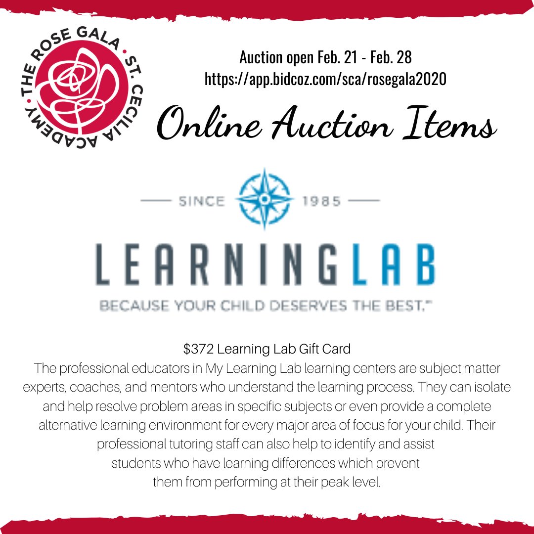 StCeciliaAca's tweet photo. The Rose Gala is sold out! The online auction is live now through February 28. Here is one of the amazing items up for grabs. Bid at: https://t.co/8RlSnJ4fJz
#stcecilia #alldaysca #faithinyoungwomen #nashville #catholiceducation #scatradition https://t.co/czb0Y5i988