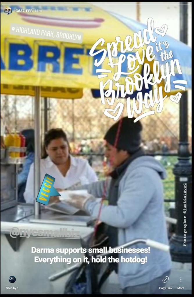 Darma37cd's tweet photo. "One Everything, hold the hotdog!" Just doing my part! I'm a vegetarian but I love Brooklyn's Sauerkraut and Onions! #communityfirst #darma37cd #grassroots #sobrooklyn https://t.co/x9YYFNwEWt