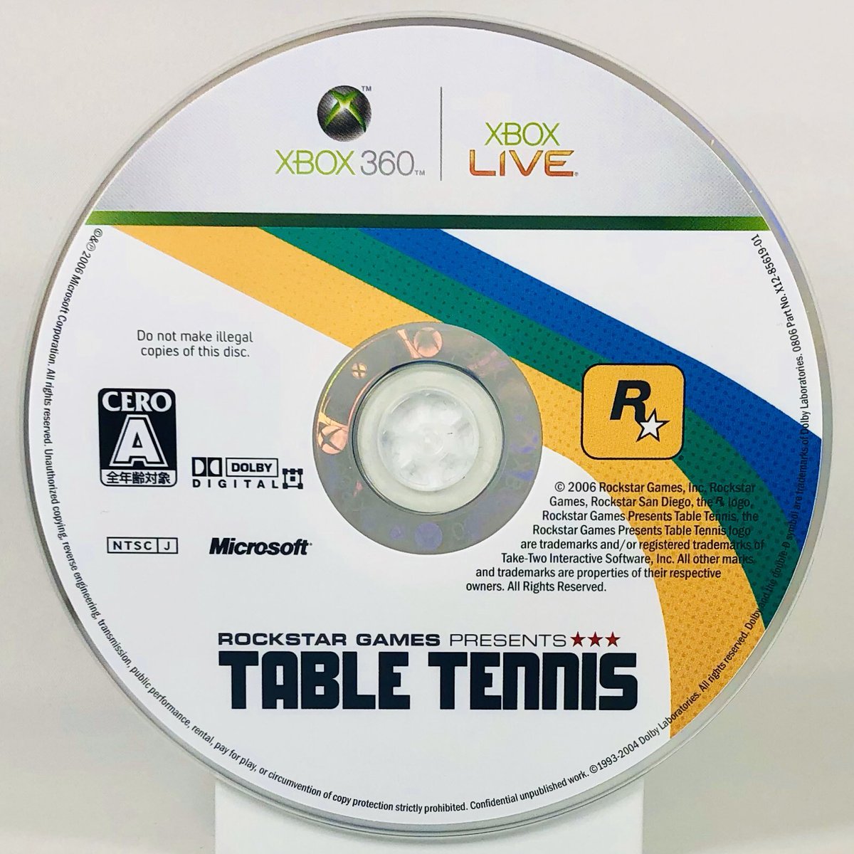 Table TennisRockstar GamesXBOX360, 2006Archives :  https://www.instagram.com/gamediscbeauty/ 