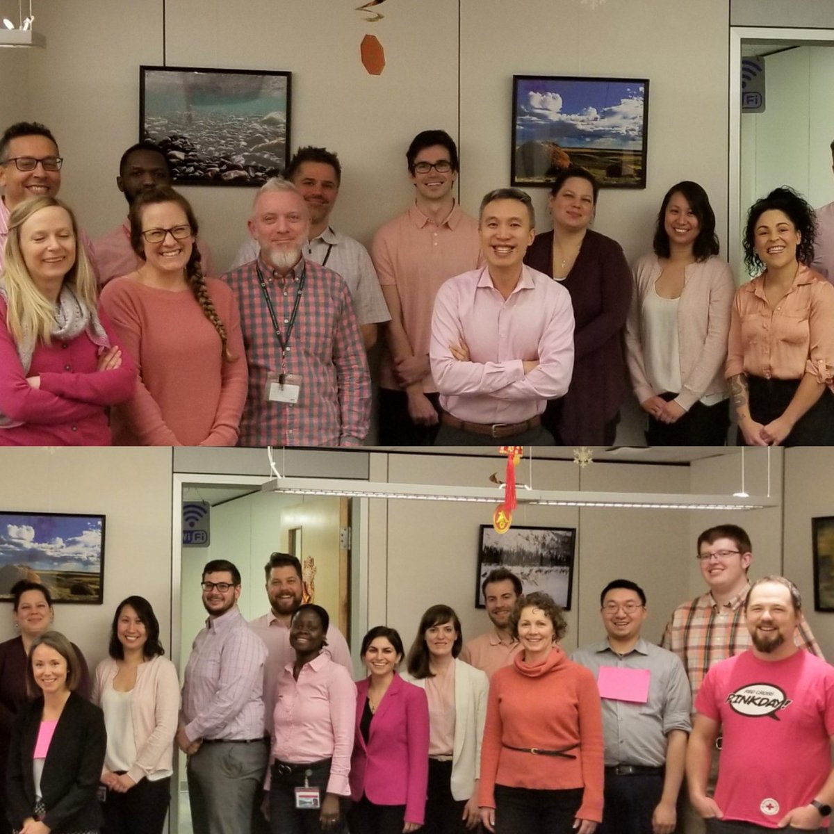 vince_ngan's tweet photo. We lift each other up. #PinkShirtDay2020 👚 #ECCCfamily #PCFIO https://t.co/ZeWrCO4VSW