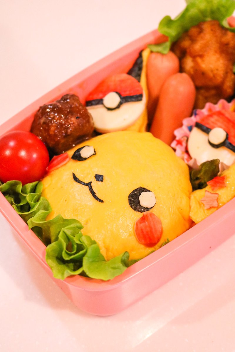 寿さん 円盤ありがとう 保育園最後のお弁当 ポケモン ポケモンの日 キャラ弁 保育園 今から仕事