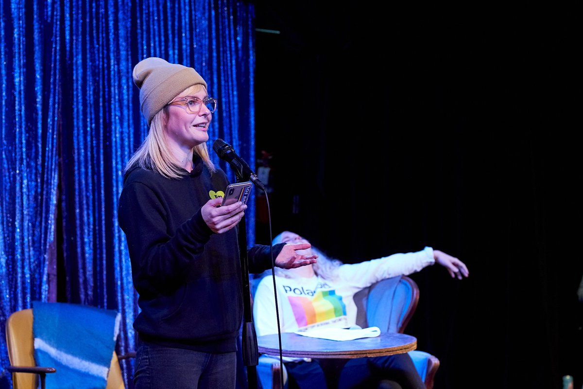 dearowenwilson's tweet photo. We can’t wait to laugh with you TOMORROW!!! Dear Owen Wilson w/ @blairsocci features standup &amp; crazy fun interviews from @SarahSquirm @poregan Carl Tart @marybethbarone 💖

📸: @rosebudbaker

Photo by: @_adrianaguilar
SOLD OUT. Thurs, 2/27, 9pm. @LyricHyperion https://t.co/gKitC4Z3lP