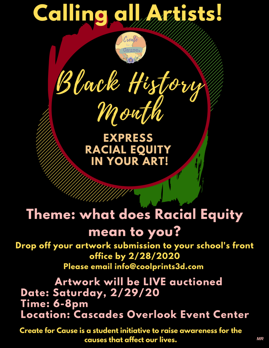 LCPSMSAAC's tweet photo. Check out this student-led opportunity:  Saturday, February 29, 6 pm at Cascades Overlook Event Center.  #LCPSEquity https://t.co/f1s3YV1PP7