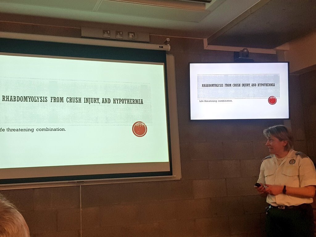 OrlaConsidine's tweet photo. Got a bit of a push. Delighted to have done it. Thanks to a listening and supportive crowd. @ro_calla and @REDSPoT_IE @dramfm for organising. #learning #EmergencyMedicine #GrandRounds  @ULHospitals https://t.co/h2FzOYPHwK