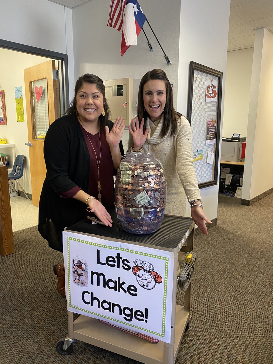 JennPutmanTX's tweet photo. I’m pretty sure our Day 3 total has already beat last year’s Let’s Make Change total! #CelebrateStark @estradac_cfb https://t.co/y3kLyOkSxJ