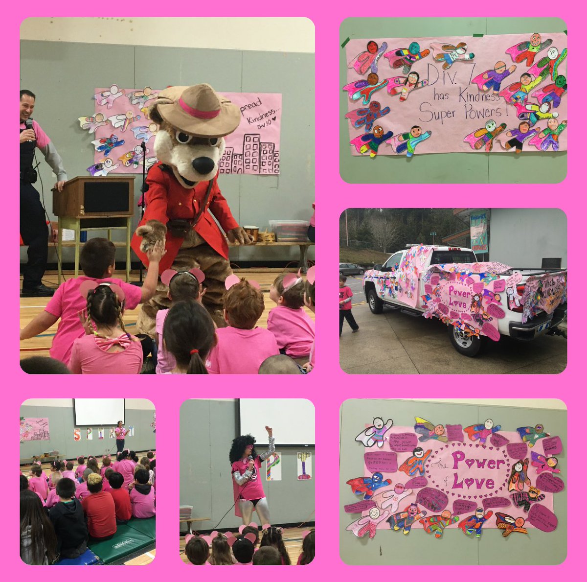 KES combined a Spirit Assembly <a href="/ms_wozney/">Wozney's Wonders</a> and #PinkShirtDay.  We celebrated Kindness.  A special thanks to Constable Martin <a href="/COAST_RCMP/">Sunshine Coast RCMP</a>, Safety Bear and our very own Captain Kindness! <a href="/bernadettem2015/">Bernadette Marie</a> #SD46