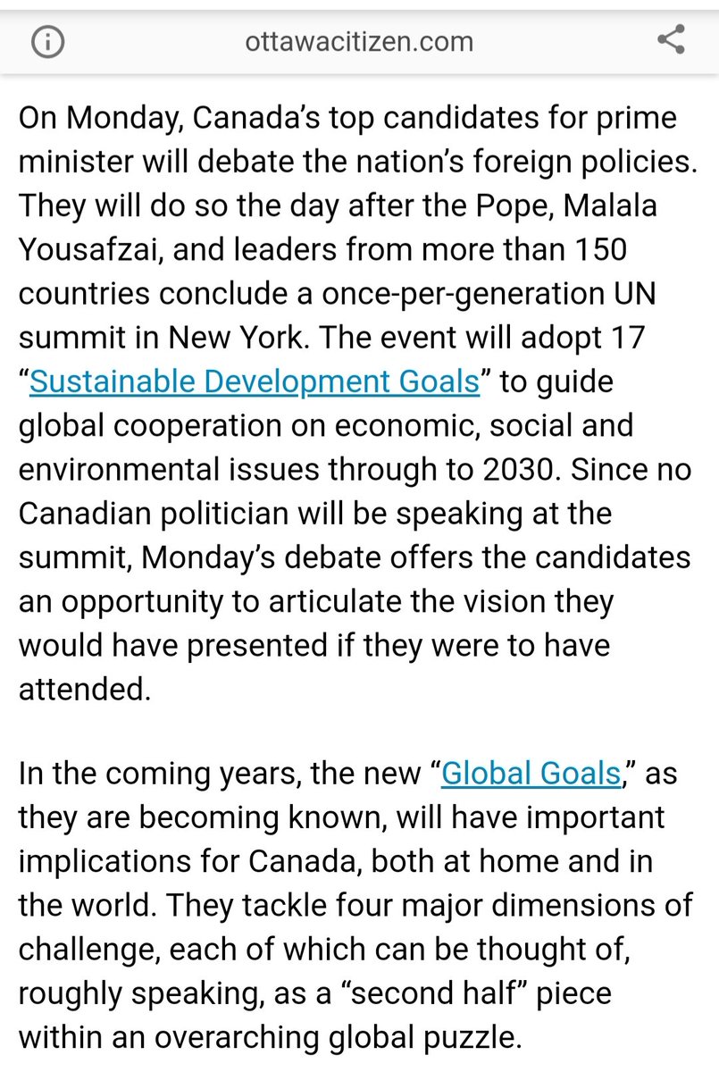 158) It was the Conservative Party again who signed Canada onto Agenda 2030 in 2015, without any discussion and without the knowledge and consent of Canadians.