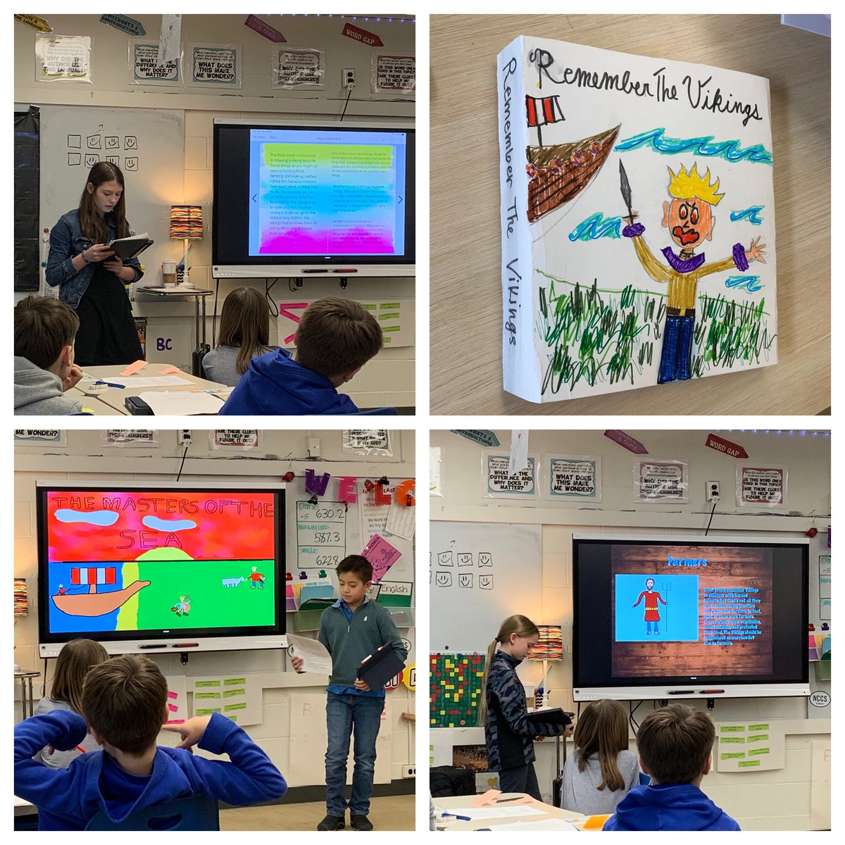 ꫝꪮ᭙ ડꫝꪮꪊꪶᦔ 𝕥ꫝꫀ ꪜⅈ𝕜ⅈꪀᧁડ ᥇ꫀ 𝕣ꫀꪑꫀꪑ᥇ꫀ𝕣ꫀᦔ? 🤴🏼👸🏻🦌🌊🍗🍯🛶🇩🇰🇳🇴🇸🇪 Great presentations today 5P! Your creativity and design skills were on display today. Can’t wait for the other half tomorrow!