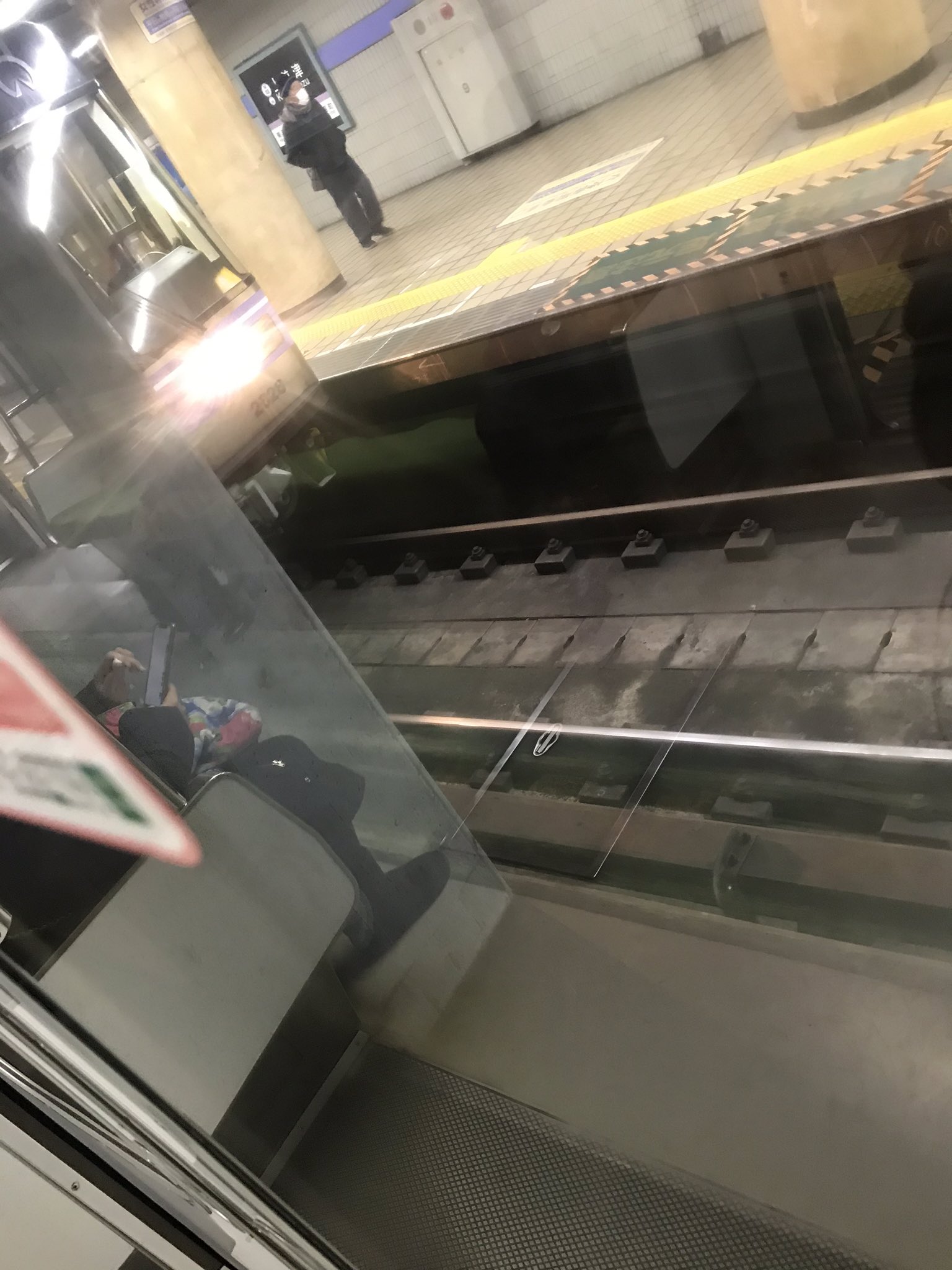 名古屋市営地下鉄名城線の上前津駅で人身事故が起きた現場の画像