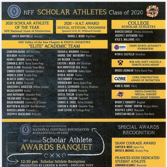 BIG TIME AWARD for <a href="/JHagEstad28/">Jonathan HagEstad</a>...this is a very distinguished group to belong to! <a href="/wccatathletics/">Willow Canyon HS Athletics</a> <a href="/WillowCanyonHS/">Willow Canyon High</a> <a href="/WC_Track_Field/">Willow Canyon Track & Field</a>