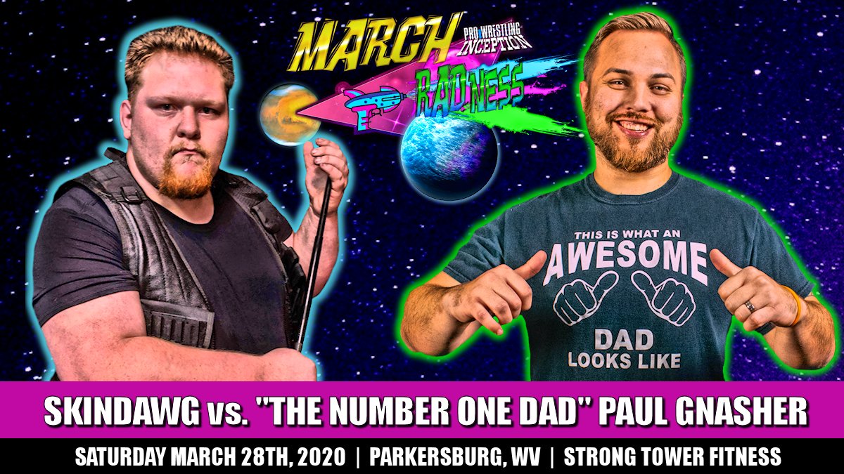 PWInception's tweet image. "Gnasher will look to make an impact and show that the #1 Dad almost became the #1 Contender for a reason.

To do that, however, Gnasher will have to defeat the monster named Skindawg!"

Read the full write-up @ facebook.com/prowrestlingin…