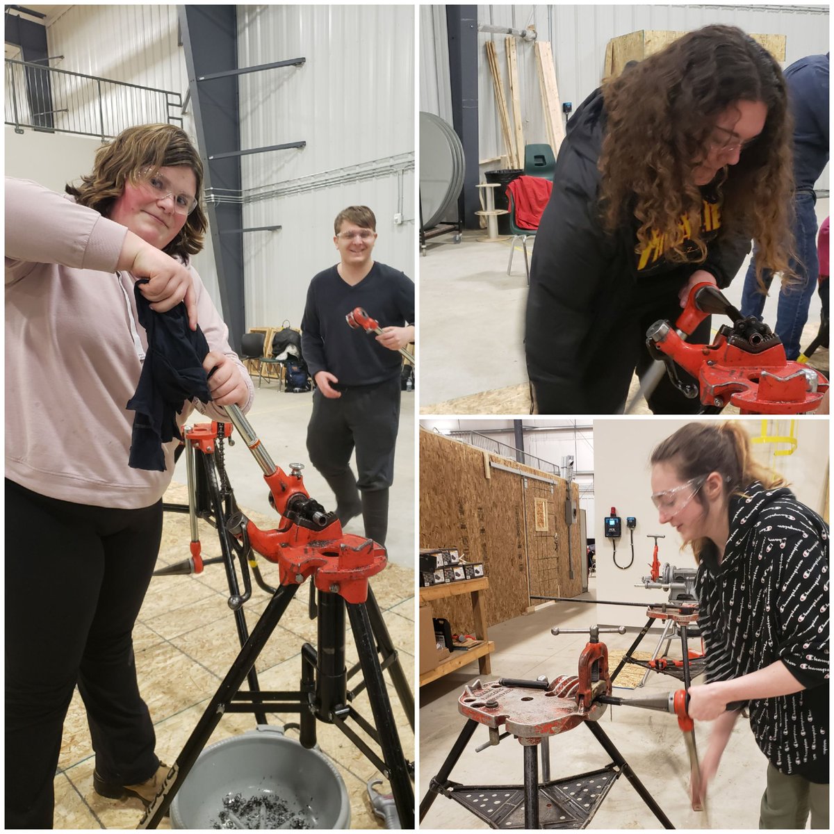 Pink shirts, PPE, and plumbing today <a href="/GELAgranderie/">GELA Grand Erie</a> with <a href="/ConestogaC/">Conestoga College</a>... the SWAC students are learning so much which means that I am too!