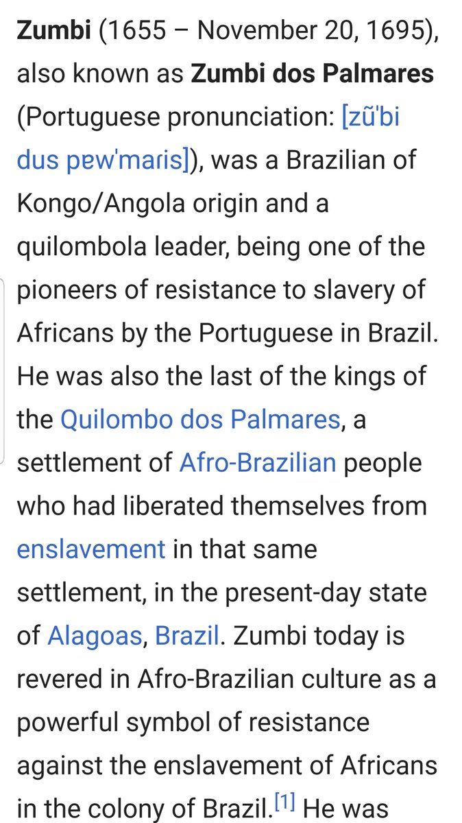 Squareroot Zumbi Dos Palmares O Lider Negro De Todas As Racas Leader Of A Major Slave Revolt In Brazil