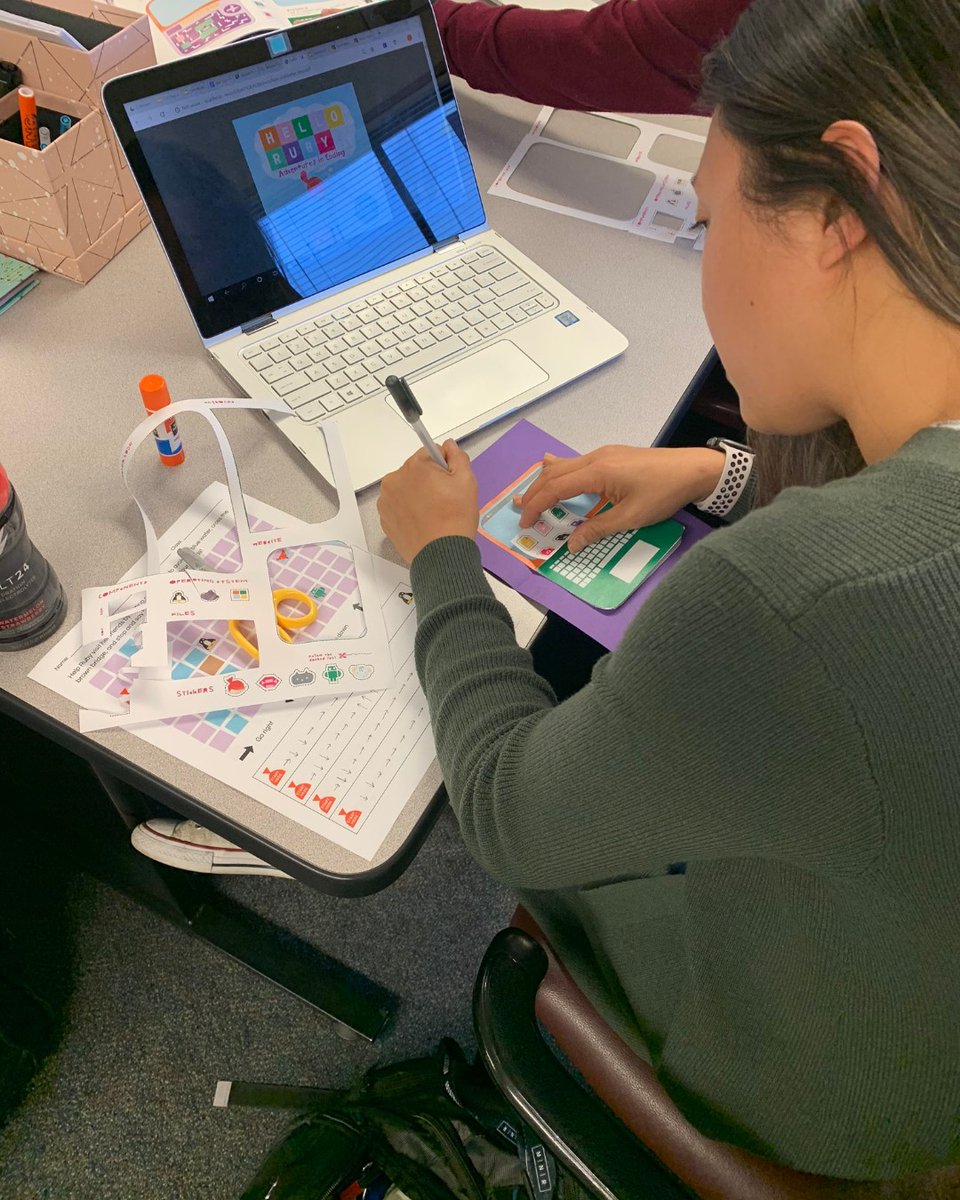 CS Inspired Educators Series underway! Our PUSD teachers met with @hellorubyworld,  built their own computers, and created algorithms! #proud2bepusd #allmeansall #unplugged #csforall #computerscience @jenwags1 @sjordanortega @GenaeFernandez