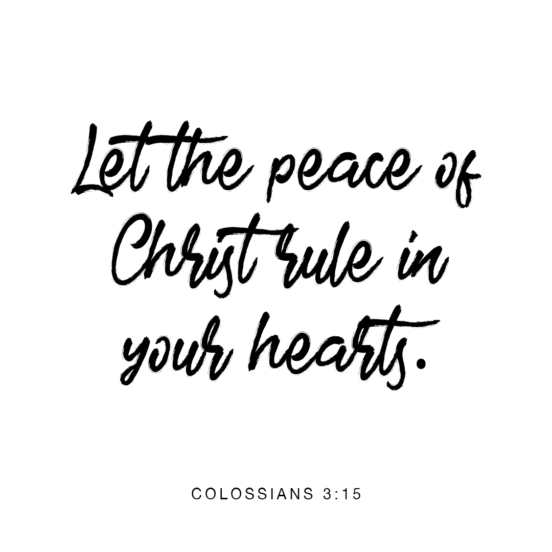 YouVersion's tweet image. Let the peace of Christ rule in your hearts, since as members of one body you were called to peace. And be thankful. - Colossians 3:15