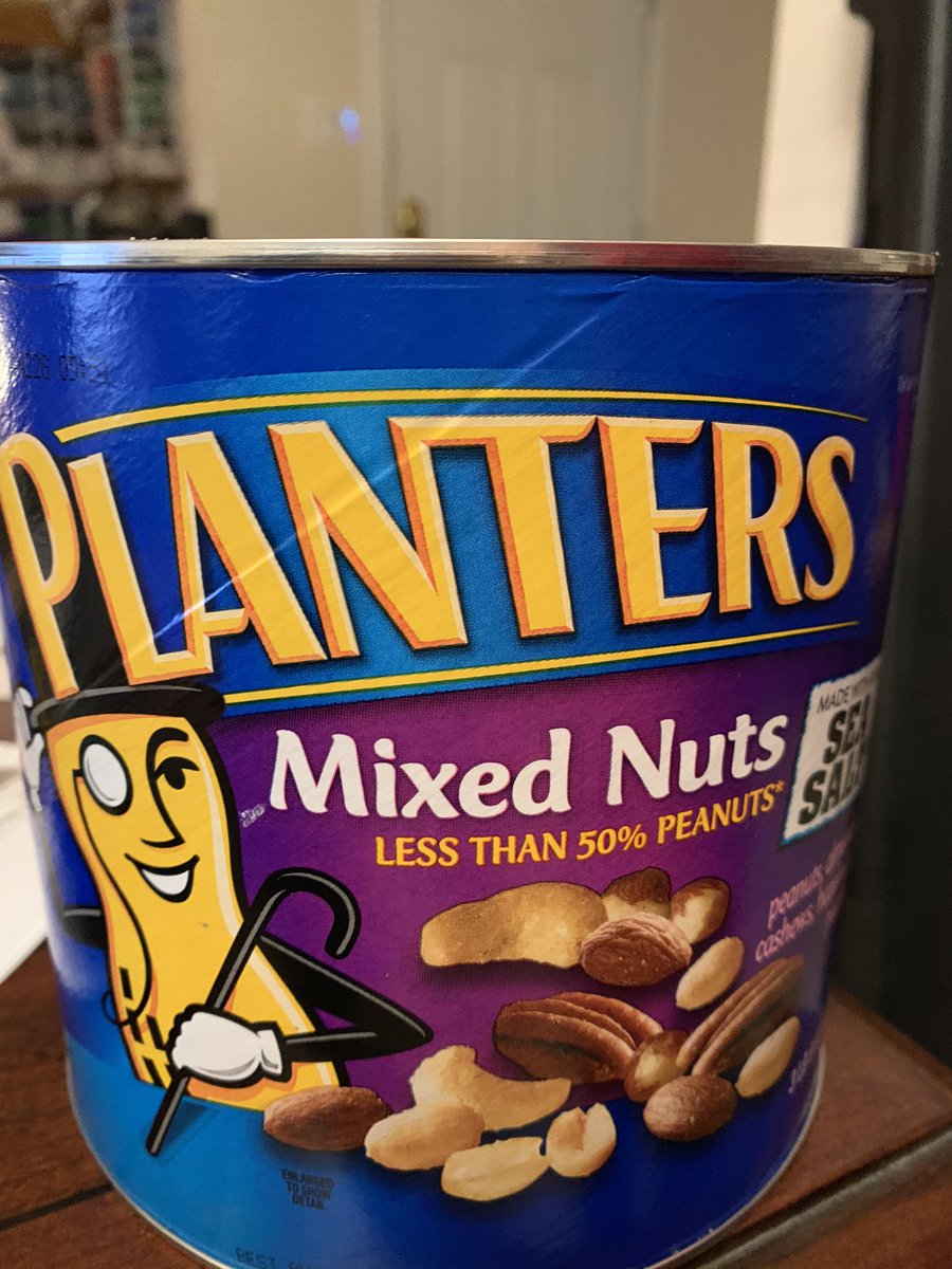 Outlasters's tweet image. Pretty sure they lied. Should be more than 50% peanuts. #planterspeanuts #peanuts #planters