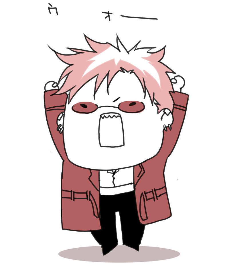 今日もやるぞー 山田明治 のイラスト