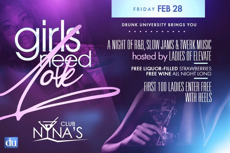 ES1Official's tweet photo. #GNL2Party Going Up This Friday With @LadiesOfElevate at @clubninas601 with  @DJrevolution_ @Getem_Cool @scootbox in the mix https://t.co/jwHJOiaosm