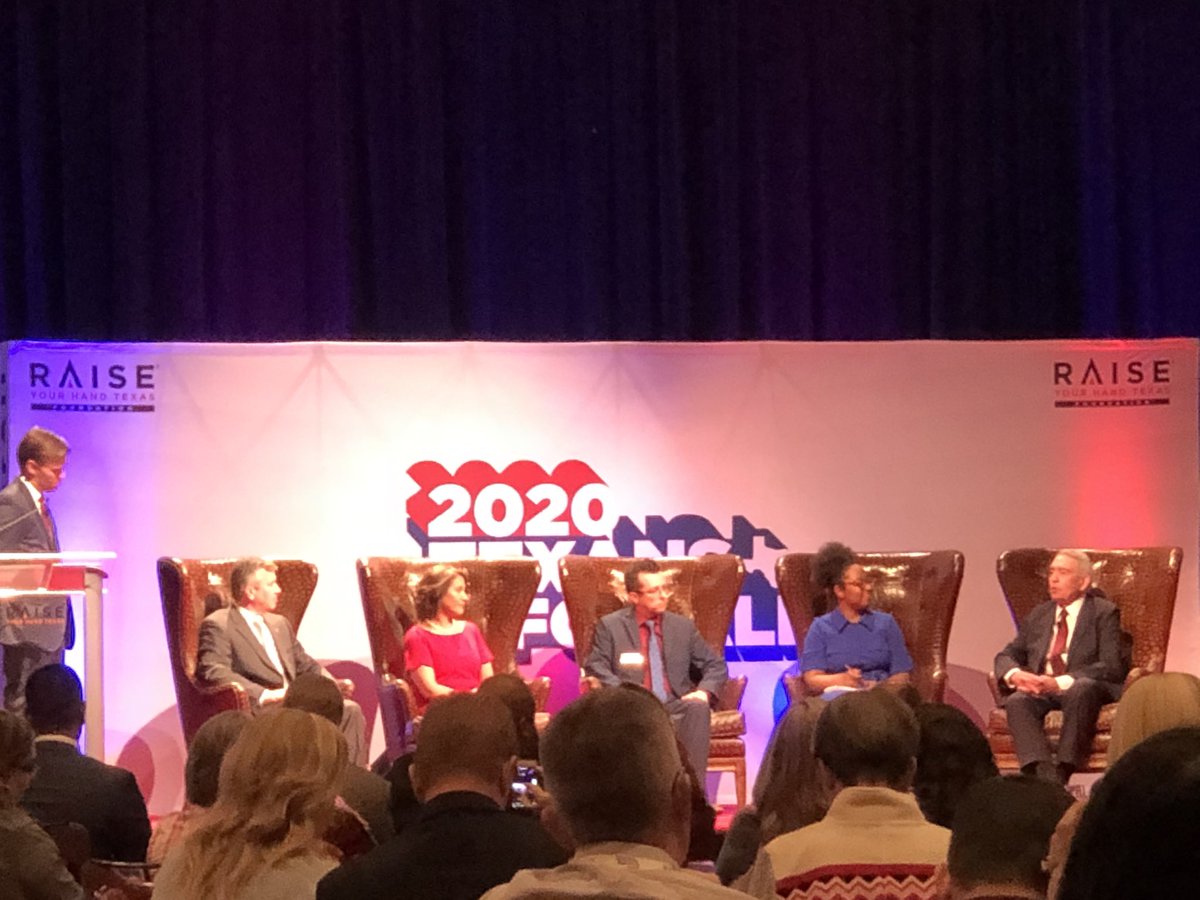 PennyHunterWash's tweet photo. What an incredible opening panel of guest speakers for @RYHTexas this evening! Texas Teacher of the Year and Texas Superintendent of the Year AND THE DAN RATHER, renown news caster and journalist. #2020TexansForAll https://t.co/sQplGbuL5m