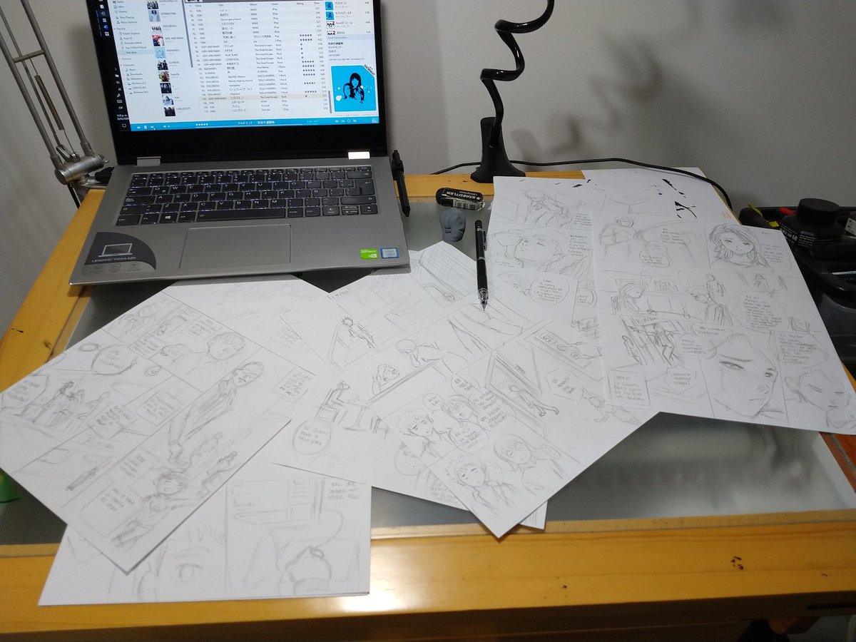 pleyades_z's tweet photo. It's been a productive night already!. This NAME is coming along nicely #makingComics #mangaMaking #comicColombiano #manga #comics #drawing #wi0 #漫画家 #マンガ #漫画 #ネーム https://t.co/GObuka5JTr