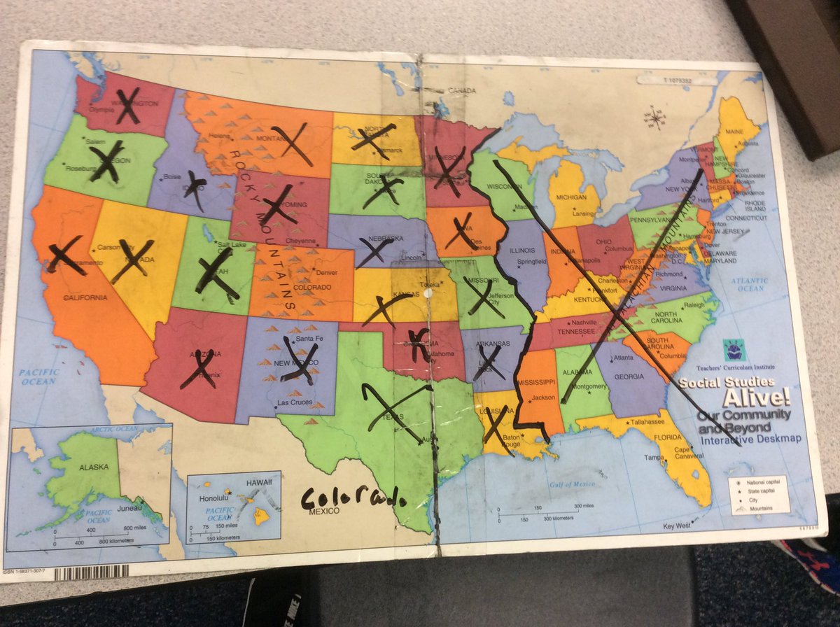 Mrs_Tackett's tweet photo. Yesterday, we connected with @MrsSandler85 and 4th graders in Colorado! We thought it was so cool that the students at their school know two languages. We were also a little jealous that they had 19 days of snow in February! 📸 by Allie. #mysteryskype @HilliardWolves https://t.co/AmymcMbtUw