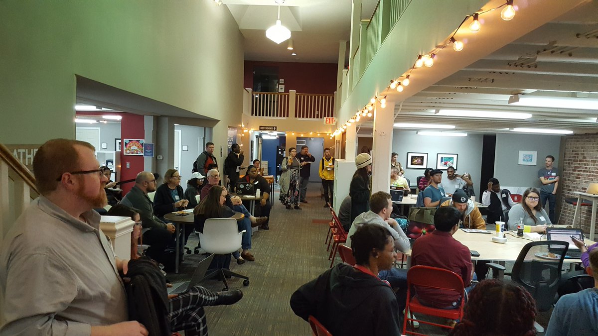 JCSmiley4's tweet photo. r3, D37-38 #100DaysOfCode
1⃣ Hosted a @codeconnector_ tech meetup featuring @georgespake teaching #WordPress to get volunteers ready for @GiveCampMemphis . Shout out to our sponsors @postmarkapp and @_CodeCrew.
2⃣ Practiced java algorithms
#postmarkpizzaparty @memtech #MEMPHIS https://t.co/LGrJ9Dy7DV