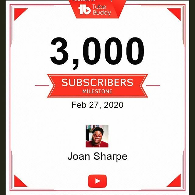 jovan367's tweet photo. Whew! Thereβs a lot going on lately. πππ Thanks to all 3000 of you! #youtube #sharpetech #joansharpe https://t.co/zcZL9NhVGs https://t.co/0S0c1gmANr