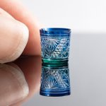とてもきれいなミニチュアグラス!1/12サイズのミニチュアの切子グラスを作っています!