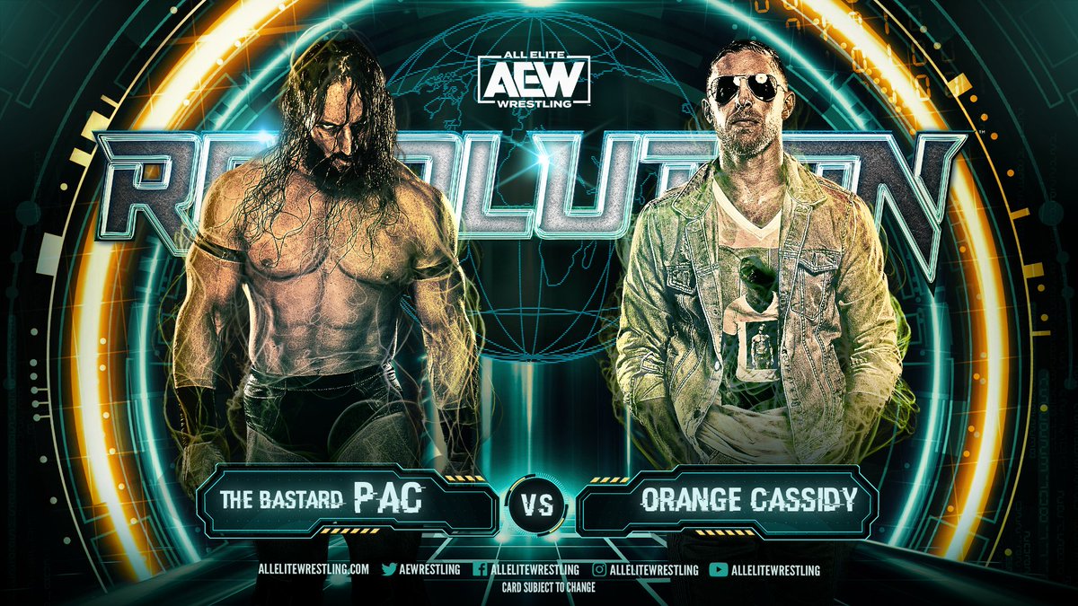 IT'S OFFICIAL!
@BASTARDPAC VS. @ORANGECASSIDY!
Get your tickets at AEWTIX.com or watch LIVE this Saturday via @brlive or @fitetv
